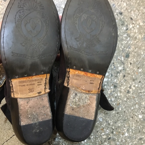 Italian brown suede ankle boots/ Florentini + Baker - Picture 3 of 8